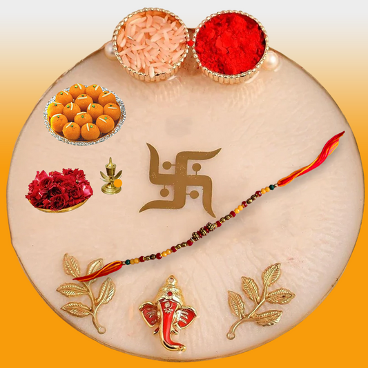 Multicolor Beads Rakhi for Brother